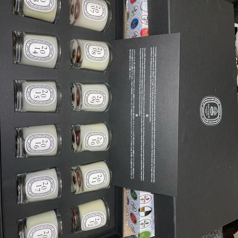New in Box RARE Diptqyue Limited Edition Pine Scents Holiday Mini 35g Candles - Picture 4 of 5